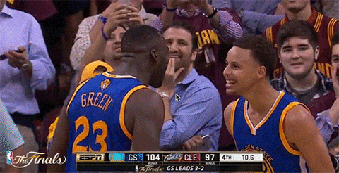 excited golden state warriors GIF by NBA