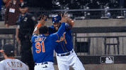 happy carlos gomez GIF by New York Mets