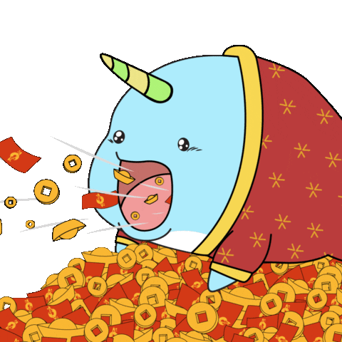 Eat Happy New Year Sticker by Chubbiverse