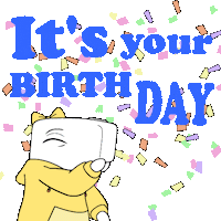 Celebrate Happy Birthday Sticker by Ordinary Frends