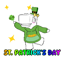St Patricks Day Bitcoin Sticker by Ordinary Friends