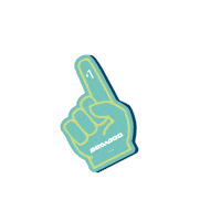BRP-Brasil 1 praia mao torcida Sticker