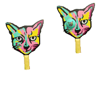 Ping Pong Cat Sticker by WEAREPARI