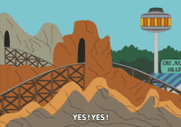 excited amusement park GIF by South Park 