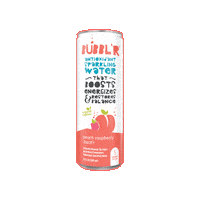 Sparkling Water Peach Sticker by BUBBL'R