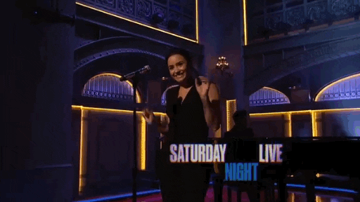 happy demi lovato GIF by Saturday Night Live