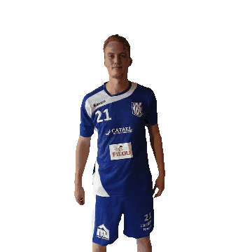 HandbalclubIzegem giphyupload handball bluewhitedynamite handbalclubizegem Sticker