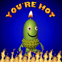 Flirty Overheating GIF