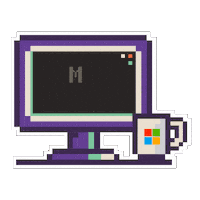 Coffee Coding Sticker by Microsoft Cloud