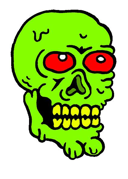 Skull Sticker by Russell Taysom