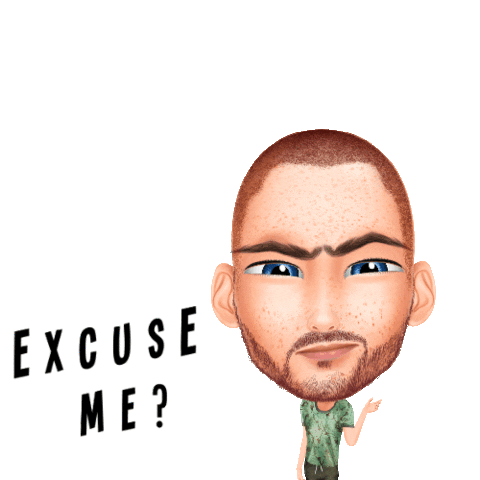 genies excuse me curvejocky Sticker