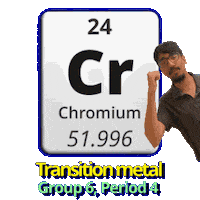 Cr Transition Metals Sticker