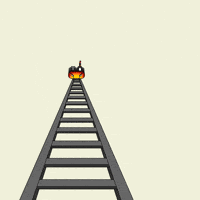 Flying Roller Coaster GIF by Feathers