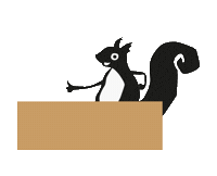 Eekhoorn Sticker by de Notenshop