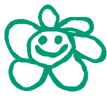 5nacobloom smile flower green pop Sticker