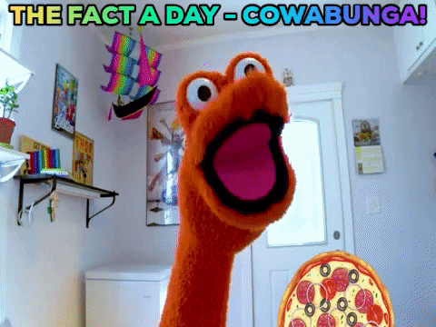thefactaday giphygifmaker happy pizza hungry GIF
