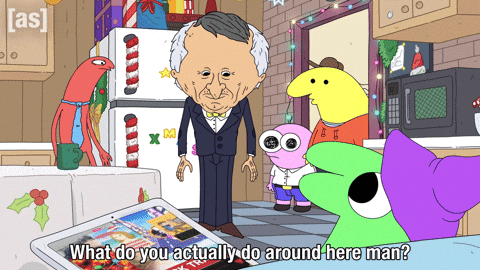 What Do You Do GIF by Adult Swim