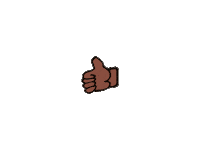 Well Done Thumbs Up Sticker