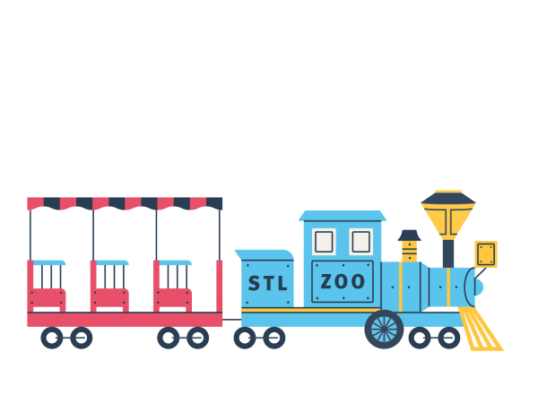 St Louis Train Sticker by Saint Louis Zoo