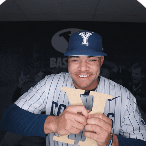 Sport Baseball GIF by BYU Cougars