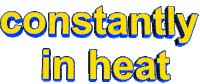constantly in heat Sticker by AnimatedText