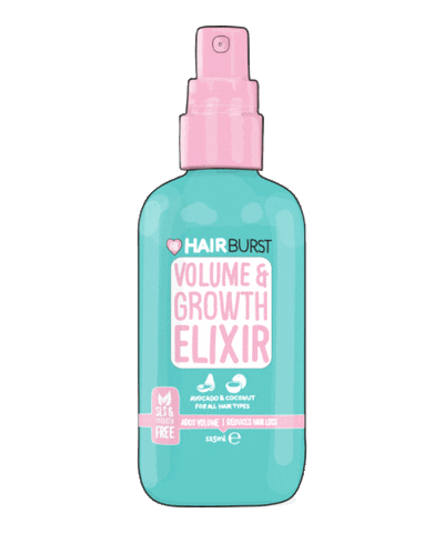 Hairburst giphyupload hairspray elixir hairburst Sticker