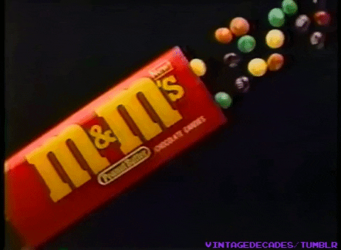 m&m 80s GIF