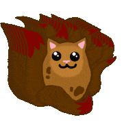 Papa Kitsune Sticker