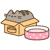 Happy Content Sticker by Pusheen
