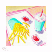 Hungry Fast Food GIF by Color Snack Creative Studio