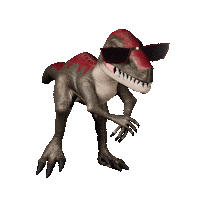Dance Raptor Sticker
