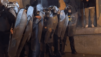Riot Police Clash With Demonstrators During Tbilisi 'Foreign Agent' Bill Protest