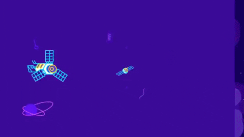 MarketaBarnett giphygifmaker space junk GIF
