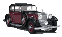 carartbyemily car classiccar rollsroyce oldcar Sticker