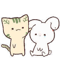 chimera_abyss cat kawaii rabbit doodle Sticker