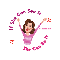 Geena Davis Equality Sticker by GDIGM