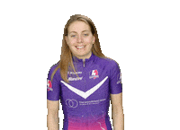 Cycling Pointing Sticker by Loughborough Sport
