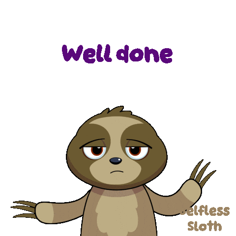 Well Done Sloth Sticker by VeeFriends