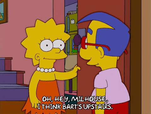lisa simpson door GIF