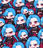 Effernetti angry league of legends chibi jinx GIF