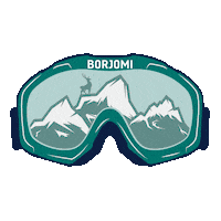 snow glow Sticker by Borjomi