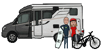 Travel Couple Sticker by The Upcycling Camper