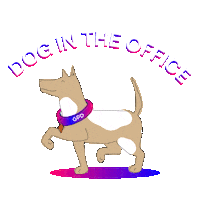 gpd_filmstudio dog pet office pies Sticker