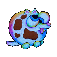 Adventures_with_Goober dog rainbow silly doggo Sticker