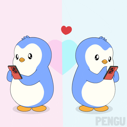 Text Love GIF by Pudgy Penguins