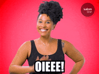 salonline reaction hello hi woman GIF