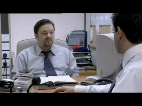 steveallen-3cac giphygifmaker think ricky gervais david brent GIF