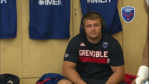 fc grenoble chewing GIF by FCG Rugby