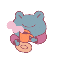 fireturtledesign hot coffee drink morning Sticker