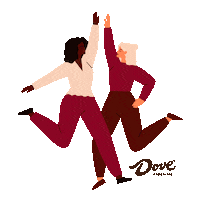High Five Teamwork Sticker by DOVE Chocolate